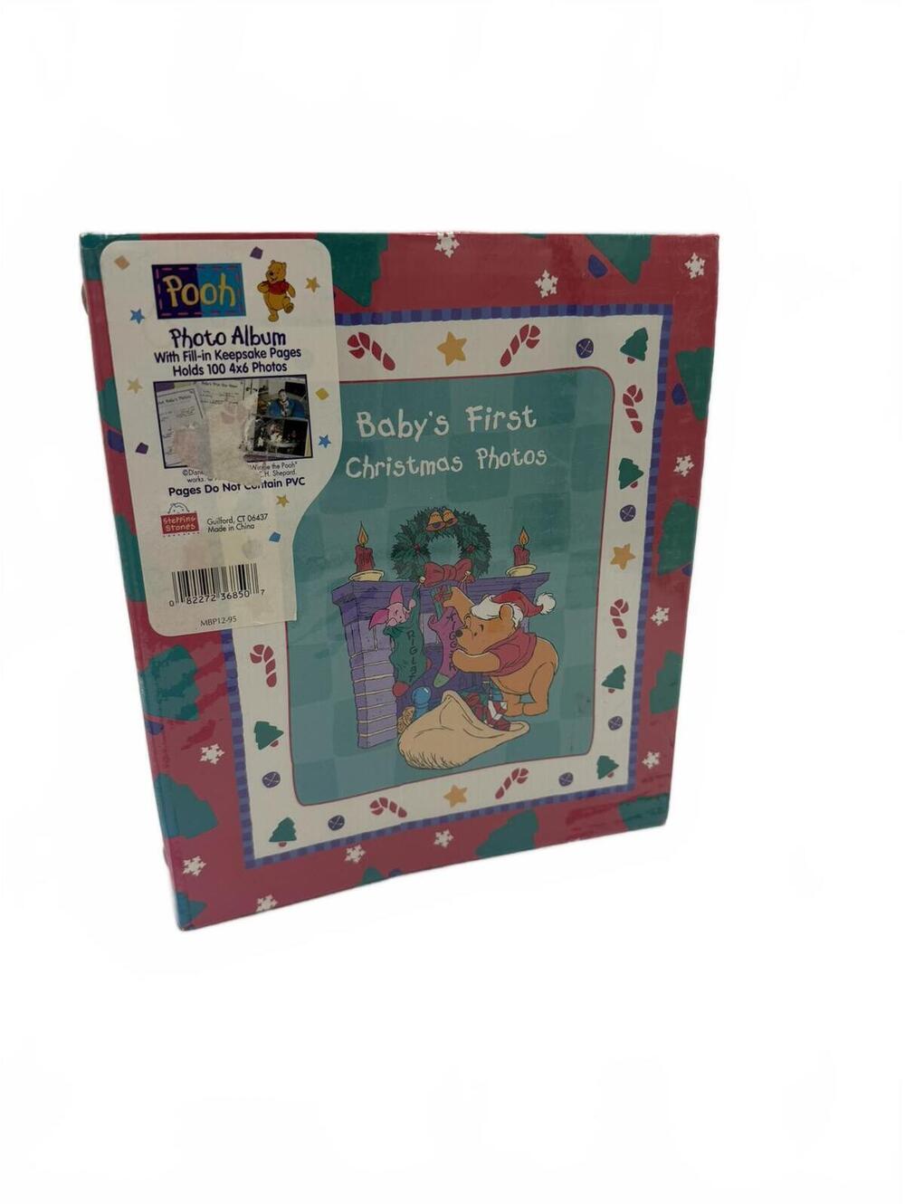 Vintage Winnie the Pooh Baby's First Christmas Photo Album New Sealed Disney